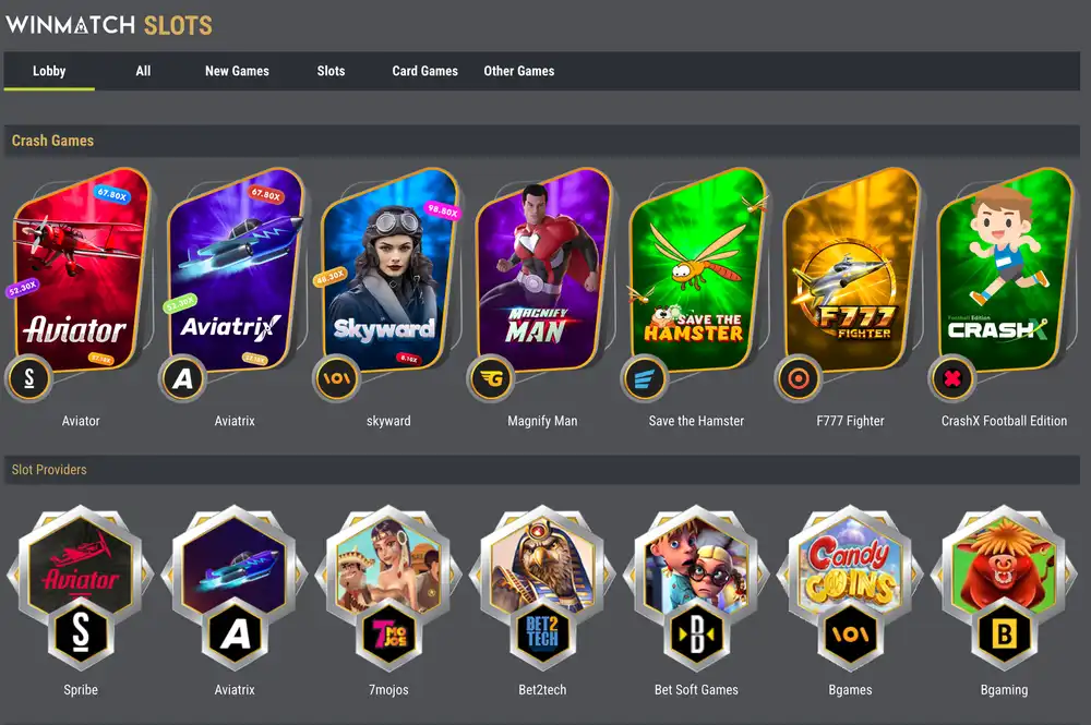 winmatch casino games